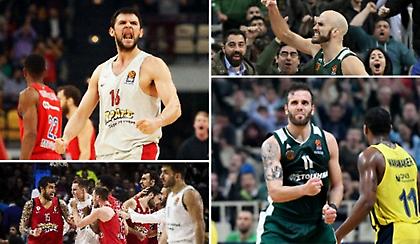 For the win: Ατσάλινος Ολυμπιακός, clutch Παναθηναϊκός (videos)