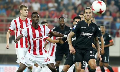 Μια στιγμή στο ντέρμπι του ΠΑΟΚ με τον Ολυμπιακό