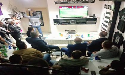 Με οπαδούς του ΠΑΟΚ στην Κύπρο είδε το ματς ο Σαββίδης