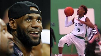 O γιος του Λεμπρόν «λεμπρονίζει» όσο θα περίμενες (video)