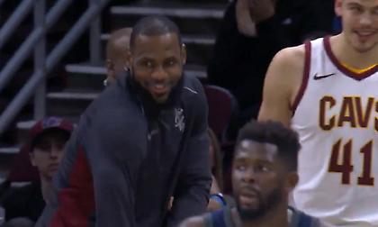 O χορός του Λεμπρόν μετά το καλάθι του Οσμάν (video)