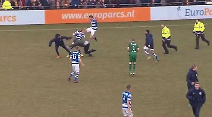 Ξύλο με παίκτες στην Ολλανδία (video)