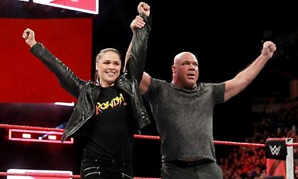 Η Ράουζι στη WrestleMania με συμπαίκτη… ολυμπιονίκη (video)