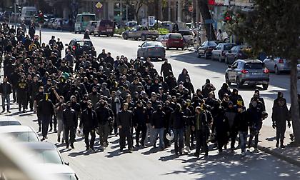 Πορεία από τους οπαδούς τους Άρη