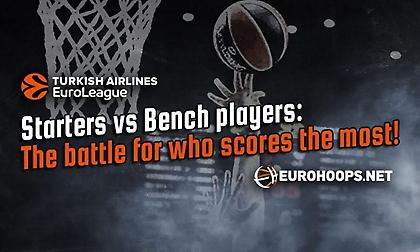 Ευρωλίγκα: Starters vs Bench, σχέση… εξάρτησης! Ποιοι σκοράρουν περισσότερο; (pics)