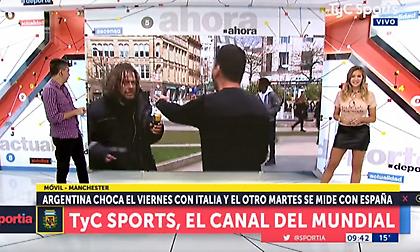 Μεθυσμένος επιτίθεται σε δημοσιογράφο σε ζωντανή σύνδεση (video)