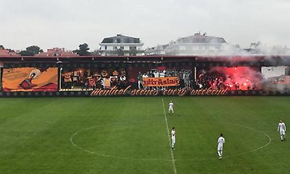 Coreo των οπαδών της Γαλατά σε ματς της ομάδας Νέων! (video)