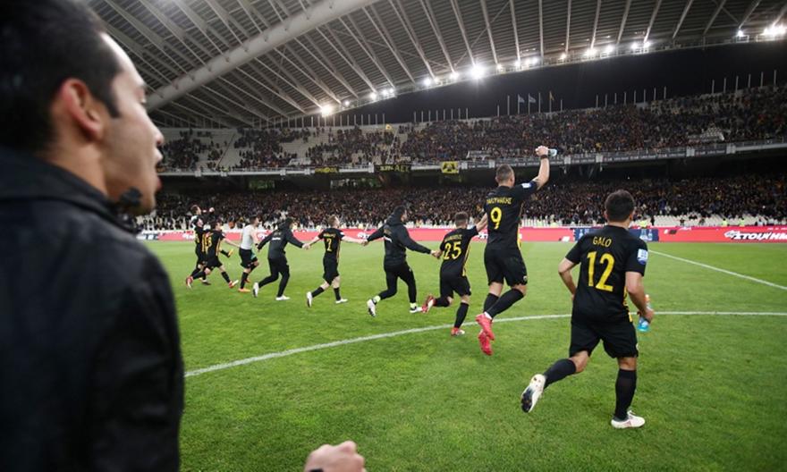 Το «πάρτι» της ΑΕΚ στο ματς με τον Παναθηναϊκό (video)