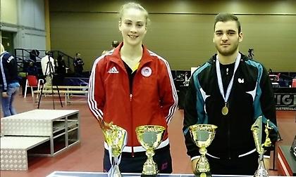 Από δύο χρυσά μετάλλια Σγουρόπουλος, Τέρπου στο Πανελλήνιο Πρωτάθλημα πινγκ πονγκ νέων-νεανίδων