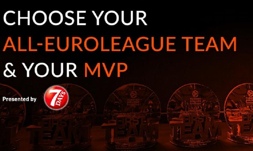 Άρχισε η ψηφοφορία του κοινού για την καλύτερη πεντάδα και τον MVP της Ευρωλίγκας