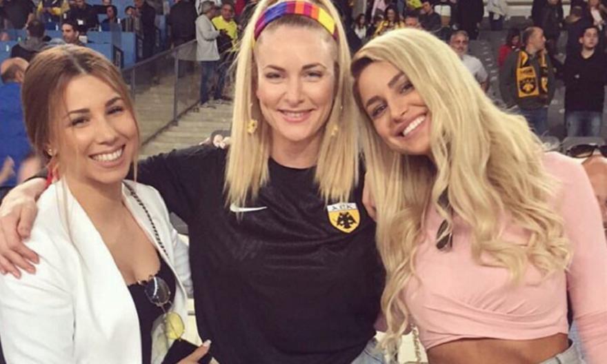 «Τρέλα» για ΑΕΚ από τη σύζυγο του Λιβάγια (pics)