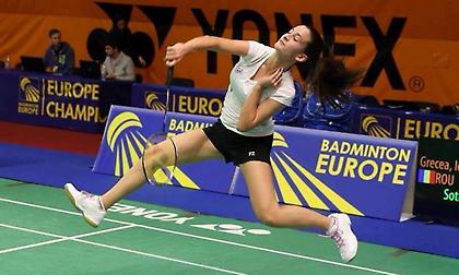 Εξαιρετική εμφάνιση της Σωτηρίου στο Ευρωπαϊκό Πρωτάθλημα μπάντμιντον