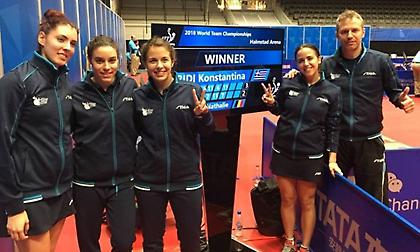 Με το δεξί μπήκαν στο Παγκόσμιο πινγκ-πονγκ οι Εθνικές ανδρών και γυναικών