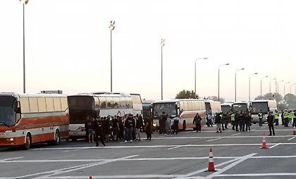 Η αναχώρηση των οπαδών του ΠΑΟΚ για ΟΑΚΑ (pics)