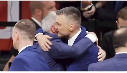 Η αγκαλιά... όλα τα λεφτά ανάμεσα σε Ομπράντοβιτς-Σάρας (video)