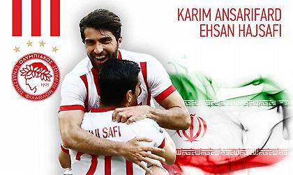 Ευχές του Ολυμπιακού σε Ανσαριφάρντ και Χατζισαφί