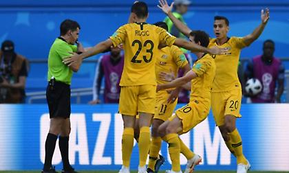 Άμεση απάντηση της Αυστραλίας με πέναλτι και 1-1! (video)