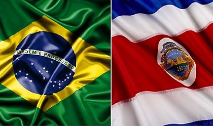 Οι ενδεκάδες του Βραζιλία-Κόστα Ρίκα