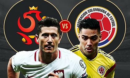 Οι ενδεκάδες στο Πολωνία-Κολομβία