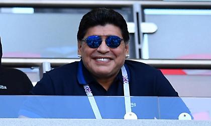 Στο γήπεδο και ευδιάθετος ο Μαραντόνα