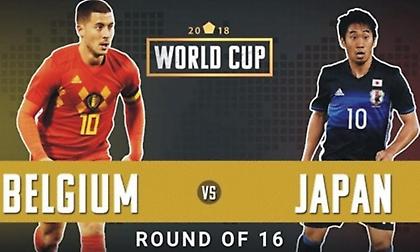 Οι ενδεκάδες στο Βέλγιο-Ιαπωνία