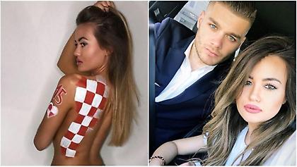 Η… τόπλες στήριξη της συντρόφου Κροάτη διεθνούς (pics)