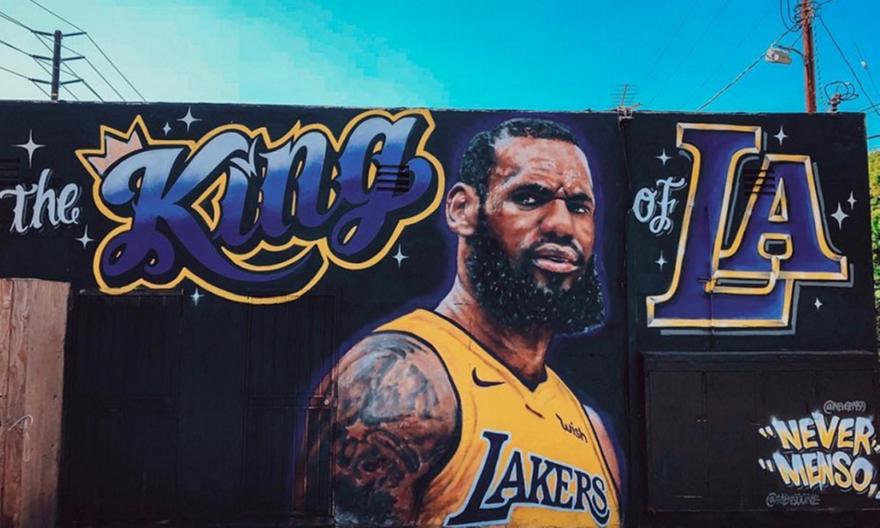 Το εντυπωσιακό γκράφιτι του «βασιλιά» Λεμπρόν στο LA (pic)