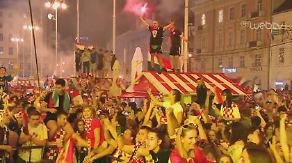 «Κάηκε» η Κροατία με την πρόκριση στα ημιτελικά του Μουντιάλ (video)