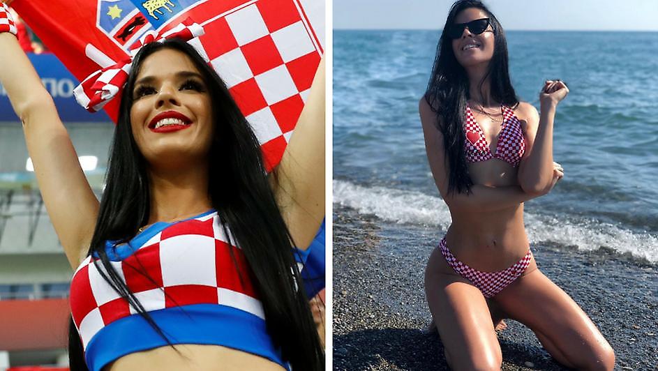 Η «καυτή» fan της Κροατίας... ξαναχτυπά (pics)