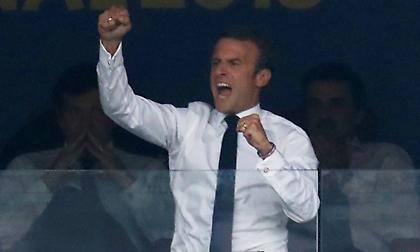 Ο τρελός πανηγυρισμός του Μακρόν! (pics)