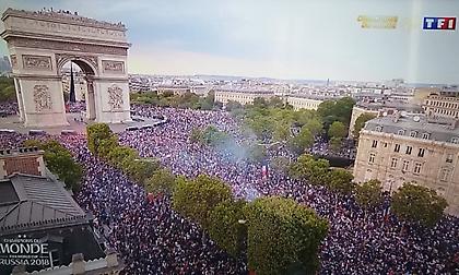«Κάηκε» από εκατοντάδες χιλιάδες κόσμου το Champs-Elysees στο Παρίσι! (video)