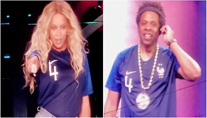 Με φανέλες Γαλλίας στη συναυλία τους Beyonce και Jay-Z (pics)