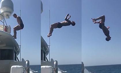 Η απίστευτη βουτιά του Ράμος από το σκάφος του! (vid)