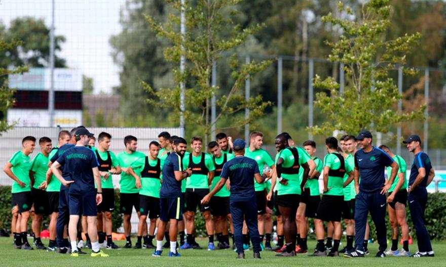 Με Κουρμπέλη η απογευματινή προπόνηση του Παναθηναϊκού