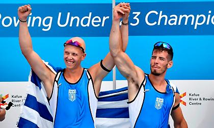 Πρώτοι στον κόσμο στο διπλό σκιφ οι Στεργιάκας-Καλανδαρίδης (pics)