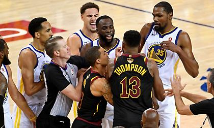 Έπαιξαν μπουνιές Τρίσταν Τόμπσον και Ντρέιμοντ Γκριν στο πάρτι του ΛεΜπρόν!