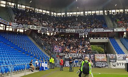 Η εντυπωσιακή κερκίδα του ΠΑΟΚ στο «Σεντ Γιάκομπ» (pic)