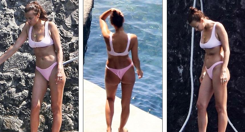 Η Ιρίνα Σάικ με το ροζ μπικίνι της έκανε... χαμό (pics)