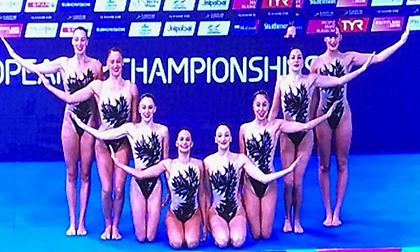 Πέμπτη στο τεχνικό ομαδικό συγχρονισμένης στο Ευρωπαϊκό η Εθνική