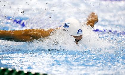 Οριακά εκτός στα 100μ. πεταλούδα ο Βαζαίος