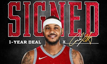 Επίσημα στους Ρόκετς ο Καρμέλο!