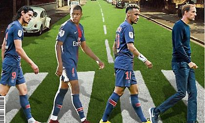 Τούχελ, Νεϊμάρ, Εμπαπέ και Καβάνι μεταμορφώθηκαν σε… Beatles στο Abbey Road! (pics)