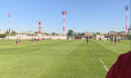 Η τελευταία προπόνηση του Ολυμπιακού πριν από την Μπέτις (video)