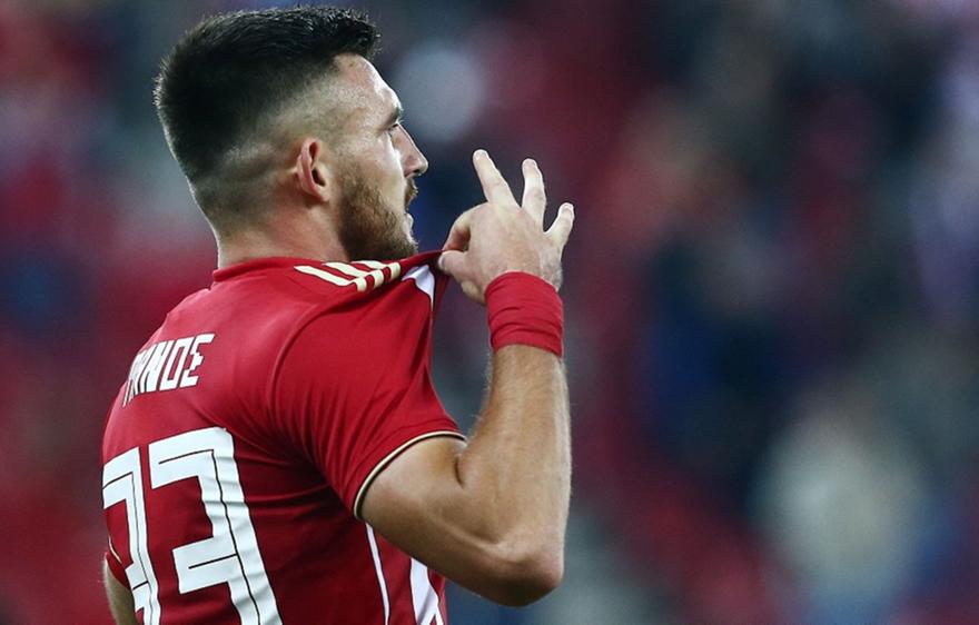 Το πρώτο «ερυθρόλευκο» γκολ του Μάνου μέσα από την κάμερα του Ολυμπιακού