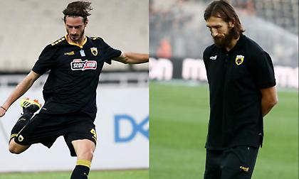 Πρώτη φορά βασικοί σέντερ μπακ της ΑΕΚ οι Τσιγκρίνσκι-Οικονόμου