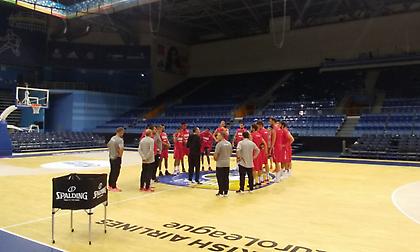 H προπόνηση του Ολυμπιακού στη Μόσχα (video)