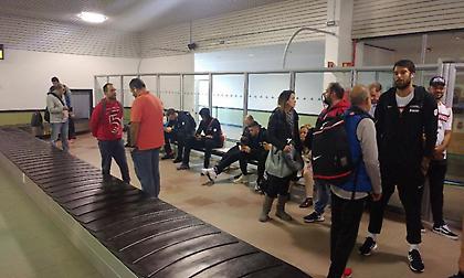 Έφτασε Βιτόρια ο Ολυμπιακός (pics)