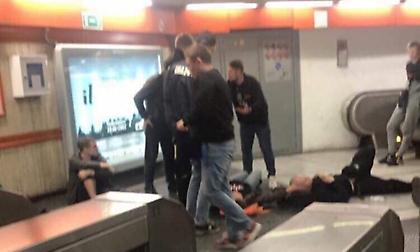 Συγκλονιστικό ατύχημα στο μετρό της Ρώμης με δεκάδες τραυματίες οπαδούς της ΤΣΣΚΑ (video)