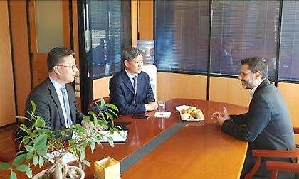 Συνάντηση Νίκου Θωμαΐδη με τον Πρέσβη της Κορέας στην Ελλάδα