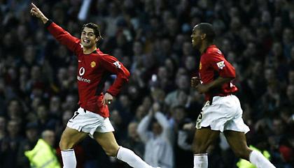 Το πρώτο γκολ του Κριστιάνο Ρονάλντο στη Γιουνάιτεντ (video)